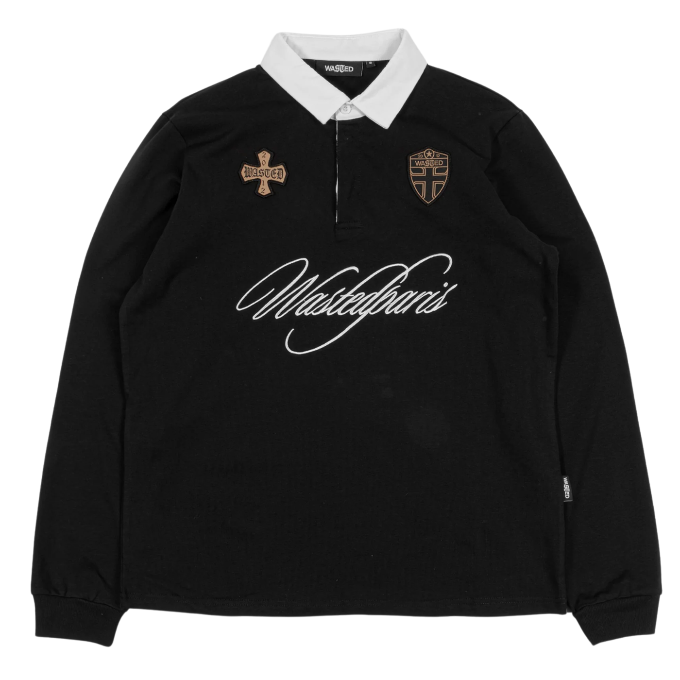 Polo Wasted Paris Polo Script Black WASTED-POLO-SCRIPT-BLK Home Wasted Paris