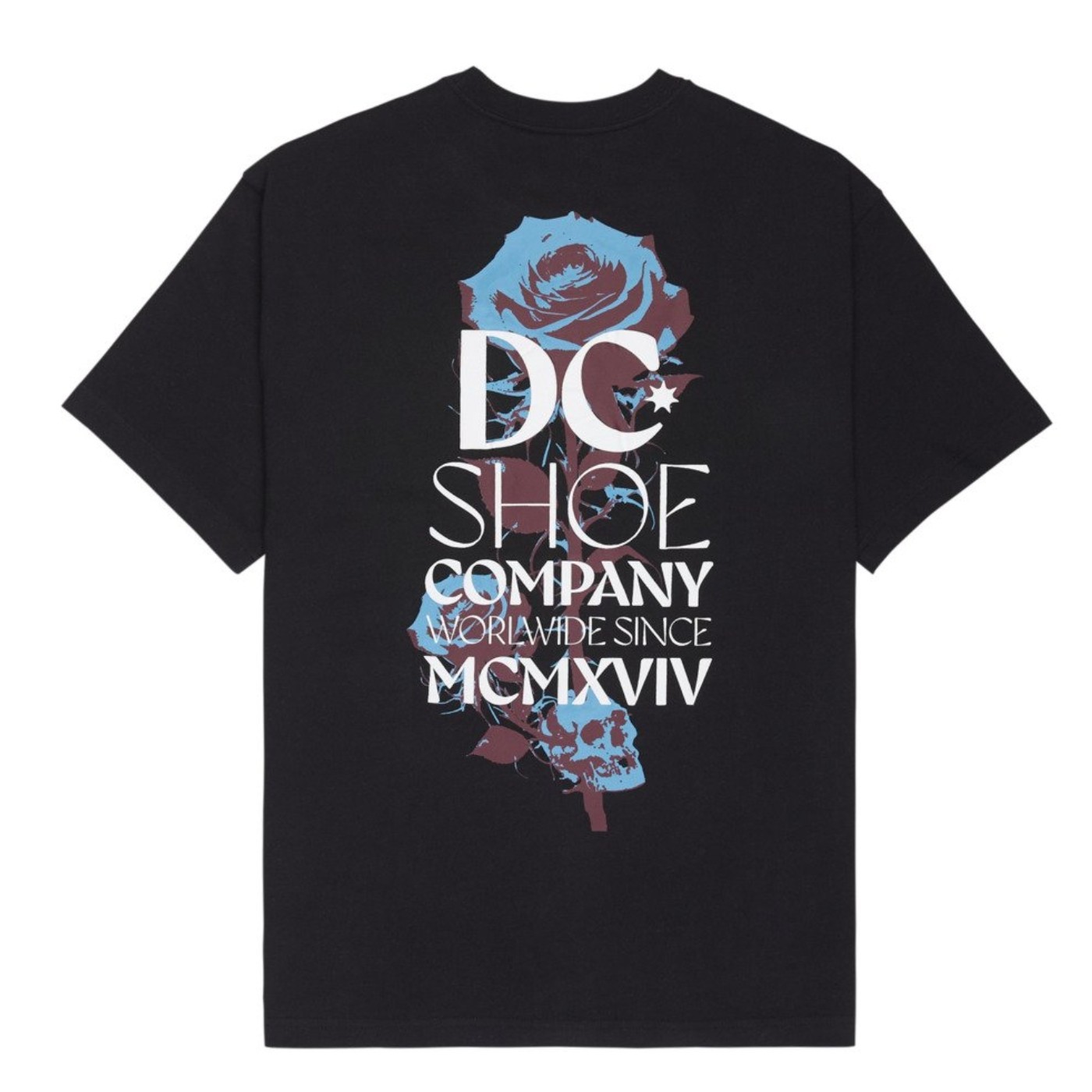 Camiseta DC Shoes Rose From Skull Hss Black EDYZT04482-KVJ0 Camisetas DC SHOES
