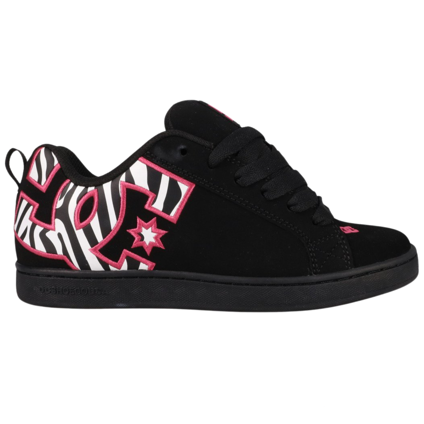 Zapatillas DC Shoes Court Graffik Zebra Black White Pink 3000678-BLK-PNK-WHT Zapatillas DC SHOES
