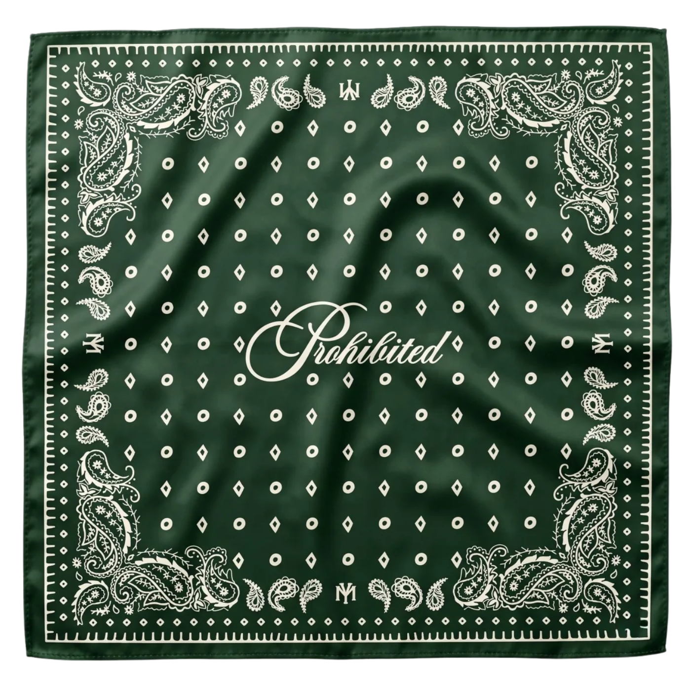 Bufanda Prohibited Scarf Green 404 0191-377 Tillbehör PROHIBITED