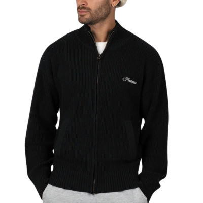 Chaqueta de punto Prohibited Campus Knit Jacket Black 117 0110-169 Chaquetas PROHIBITED