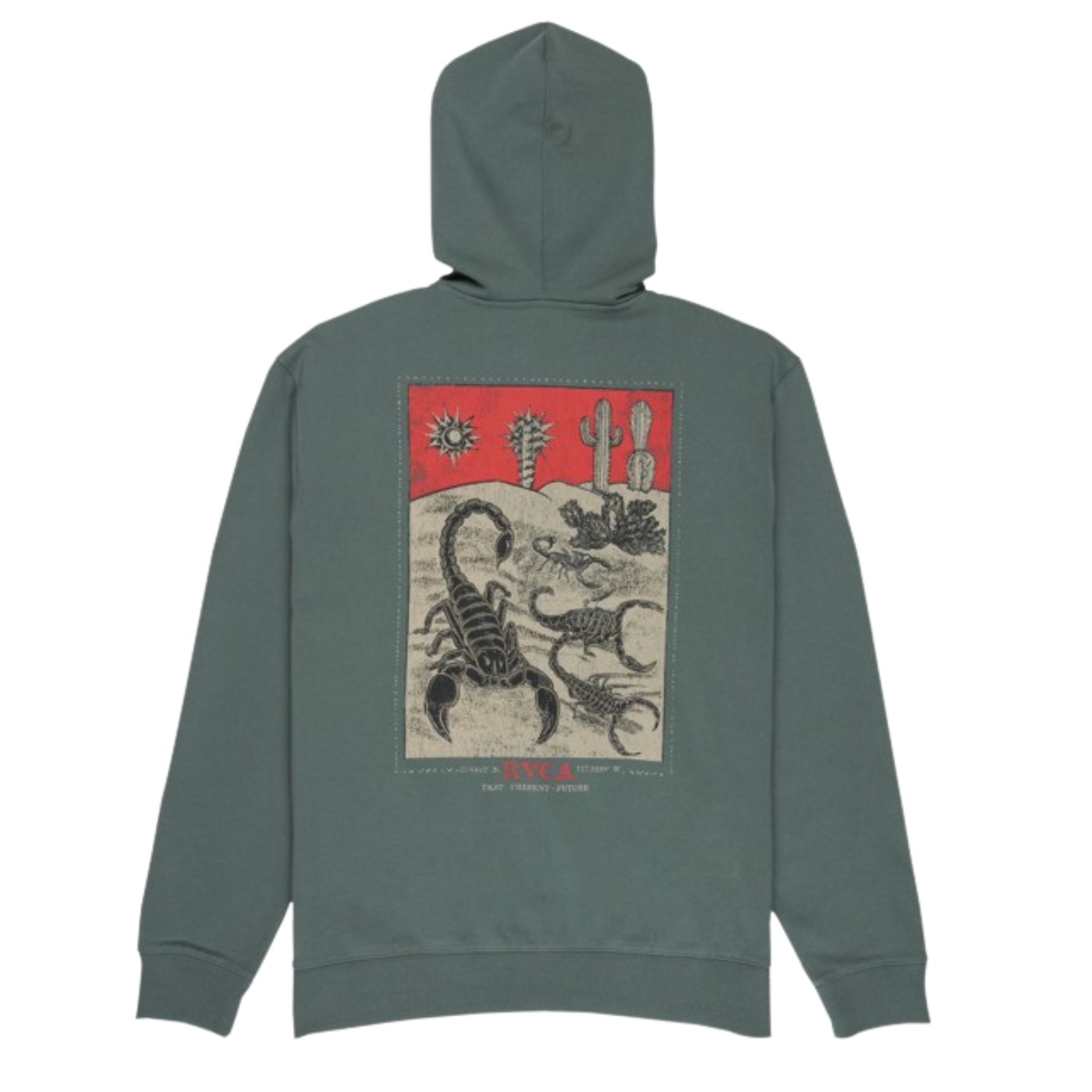 Sudadera con capucha y cremallera RVCA Scorpo Zip Hoodie Balsam Green EVYSF00167-GNY0 Sudaderas RVCA