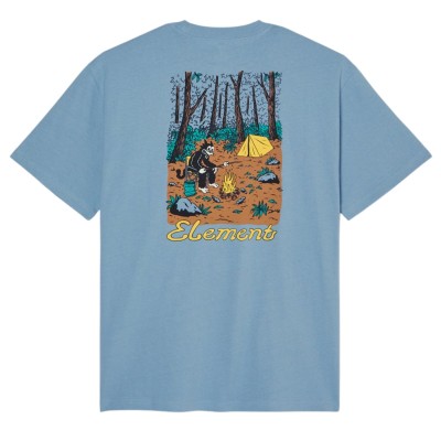 Camiseta Element Marshmallo Ss Faded Denim ELYZT00706-BJN0 Magliette Element