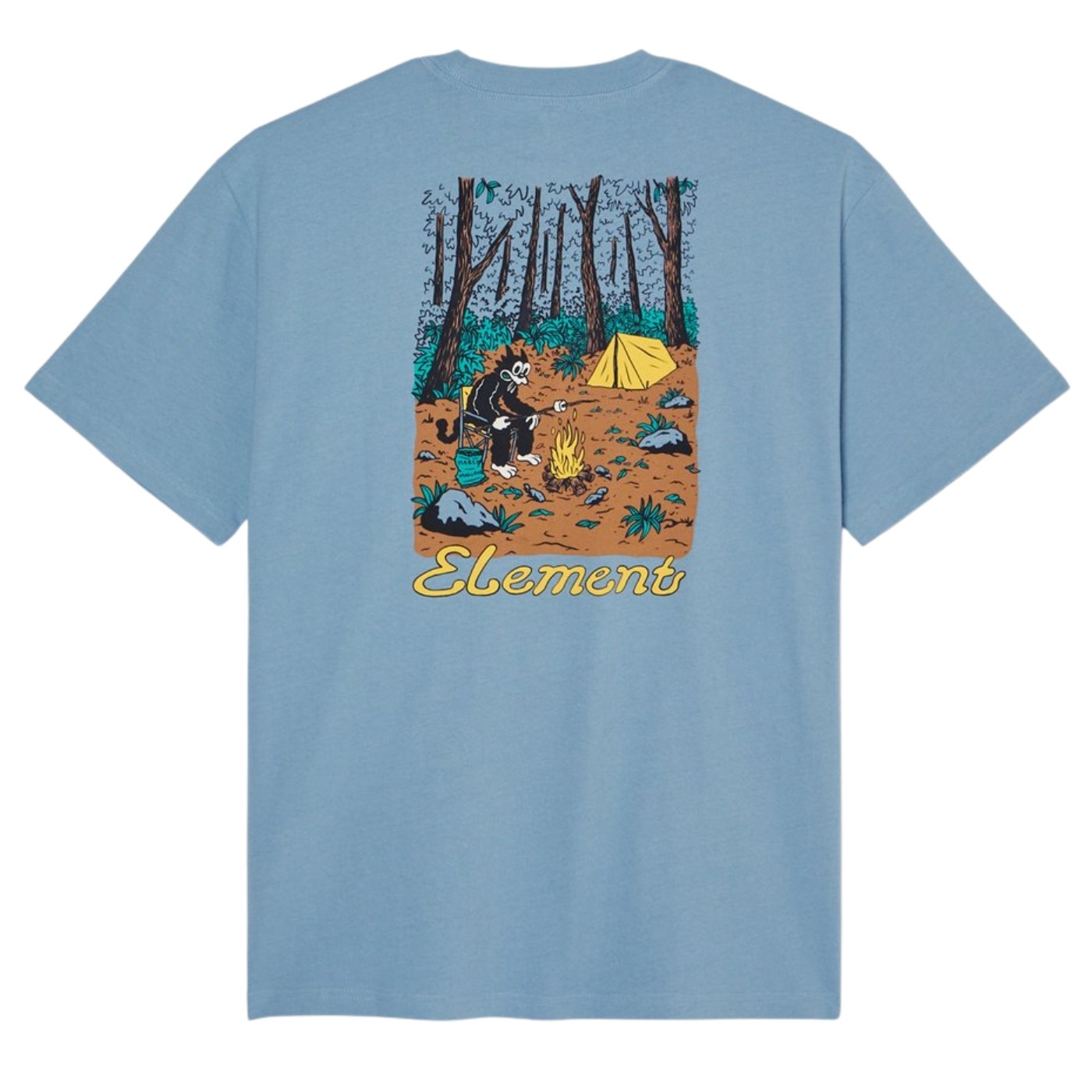 Camiseta Element Marshmallo Ss Faded Denim ELYZT00706-BJN0 Camisetas Element