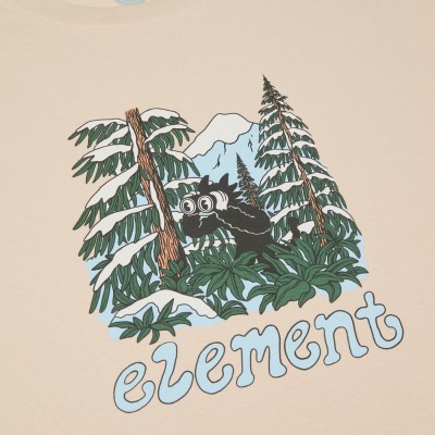 Camiseta Element Watching Ss Oat Milk ELYZT00705-TEG0 Camisetas Element