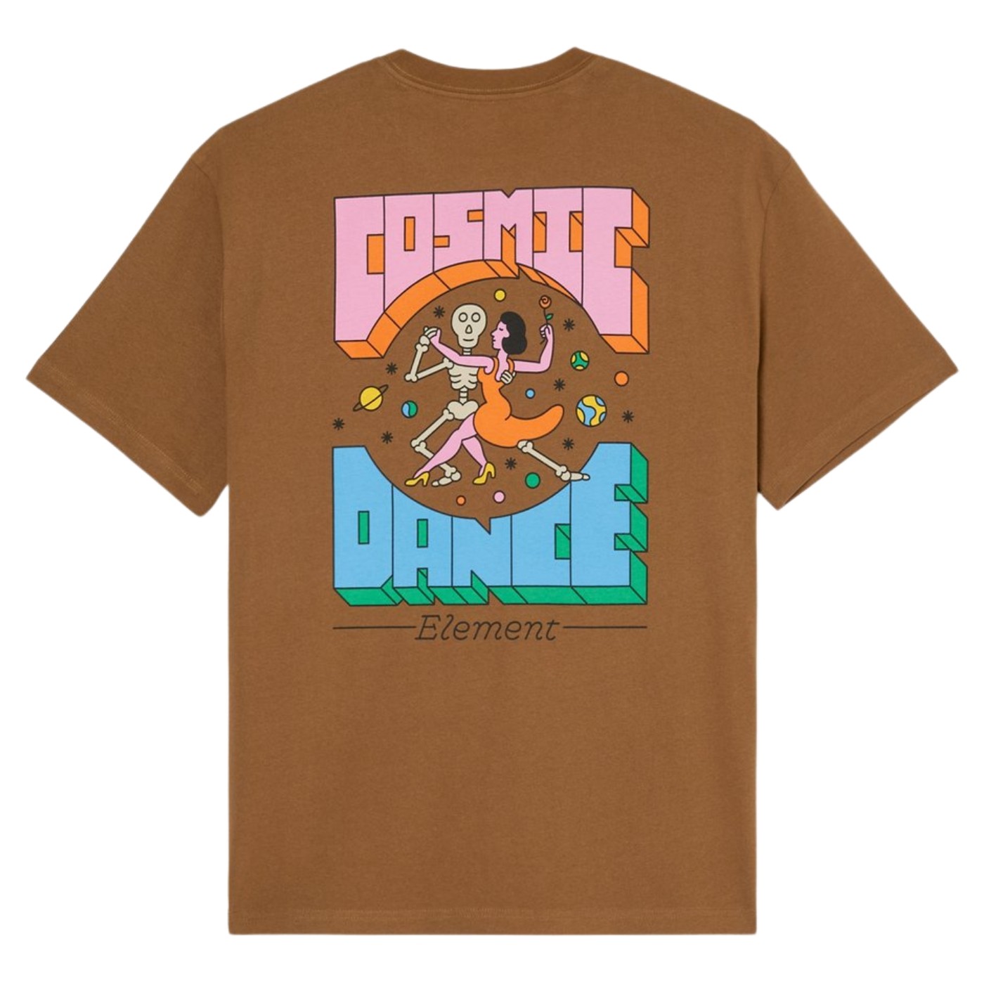 Camiseta Element Cosmic Dance Ss Sepia ELYZT00677-CQK0 Magliette Element
