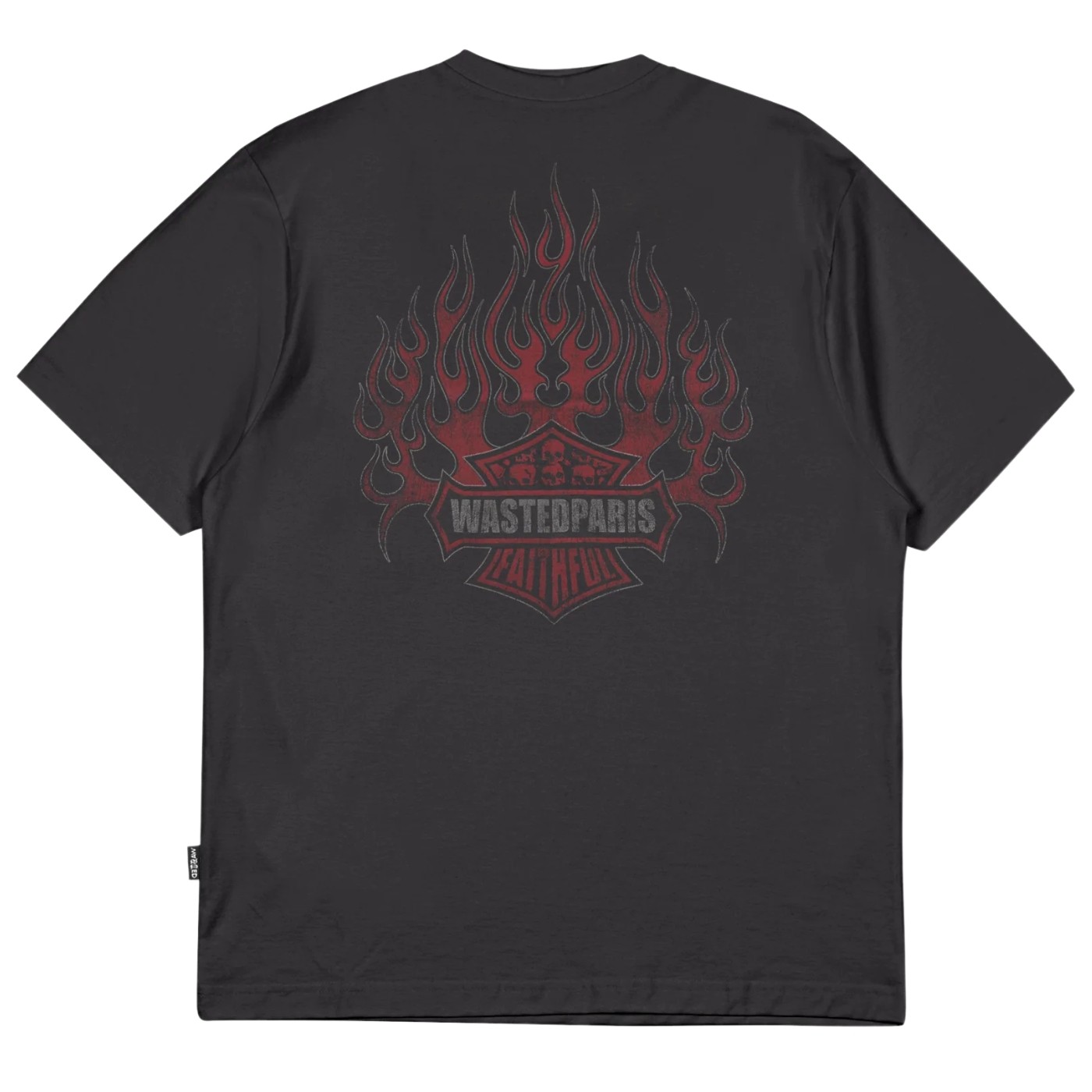 Camiseta Wasted Paris Road T-shirt Old Black WASTED-ROAD-T-SHIRT-OBK Camisetas Wasted Paris