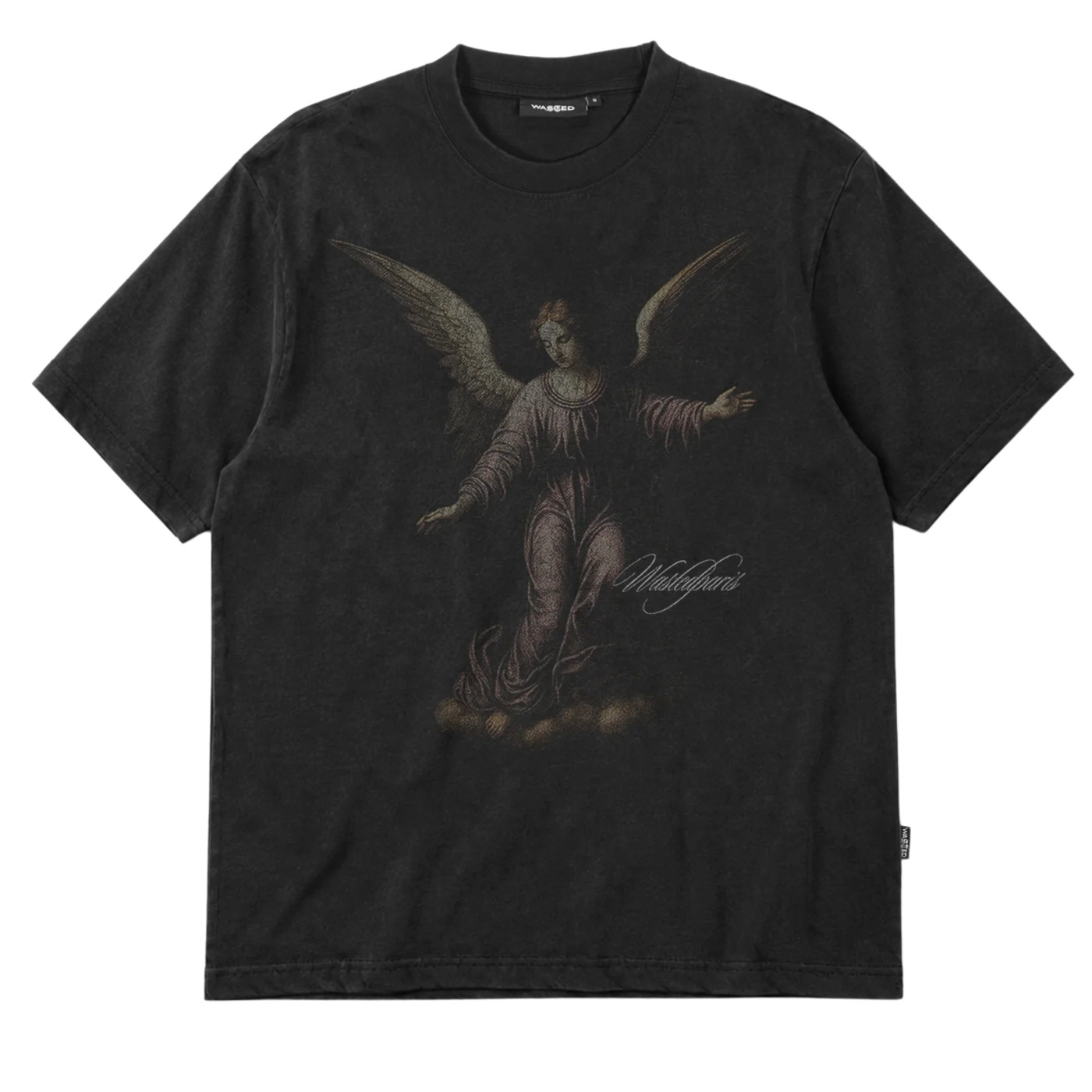 Camiseta Wasted Paris Divinity T-shirt Faded Black WASTED-DIVINITY-T-SHIRT-FBK Camisetas Wasted Paris