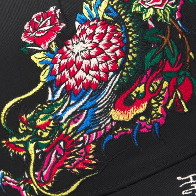 Gorra Ed Hardy Crawling Dragon Trapper 5 Panel Trucker Cap Black ED6122 Gorras Ed Hardy