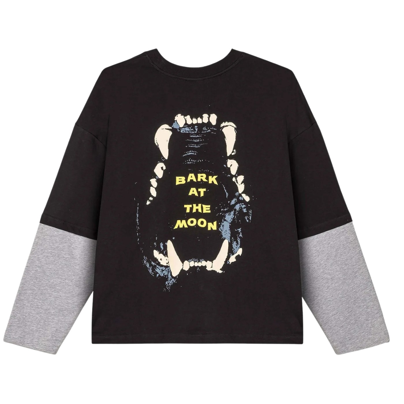 Camiseta de manga larga superpuesta Grimey Wild One Layered Long Sleeve Tee Black GLLS811-BLK Tshirts Grimey
