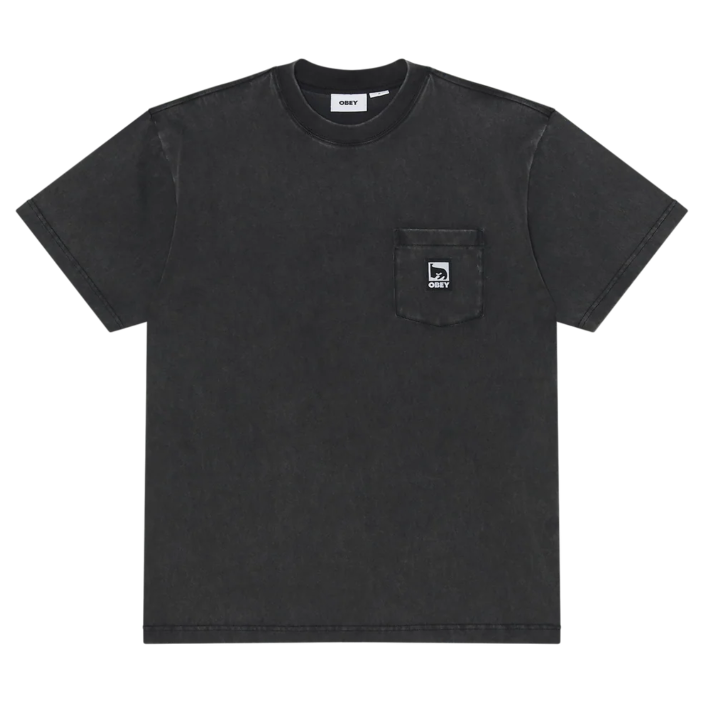 Camiseta Obey Post Pocket Tee Dusty Black Limo 131080385-DUBL Tshirts Obey 