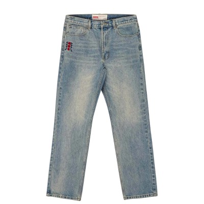 Pantalón vaquero Grimey Hans Island Regular Denim Pants Washed Dirty Blue GJLP318-WDBLU Vaquero Jeans Grimey