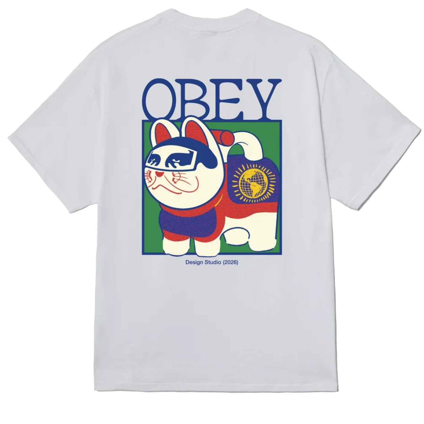 Camiseta Obey Lucky Cat White 165264443-WHT Camisetas Obey 