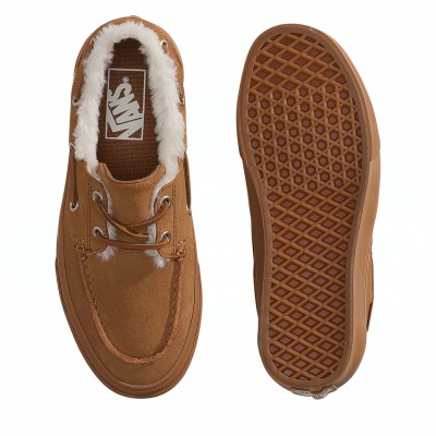 Zapatillas de mujer Vans 2-Eyelet Boat Shoe Sherpa Chipmunk VN000XVHGWT1 Zapatillas Vans