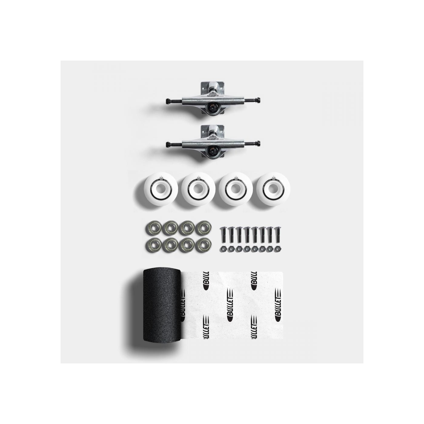 Kit Skateboard completo - todo menos la tabla Sushi Truck Undercarriage Set 5.25 Silver-7.8 a 8.0 SUS-KIT-0006 Completos Sushi Skateboard