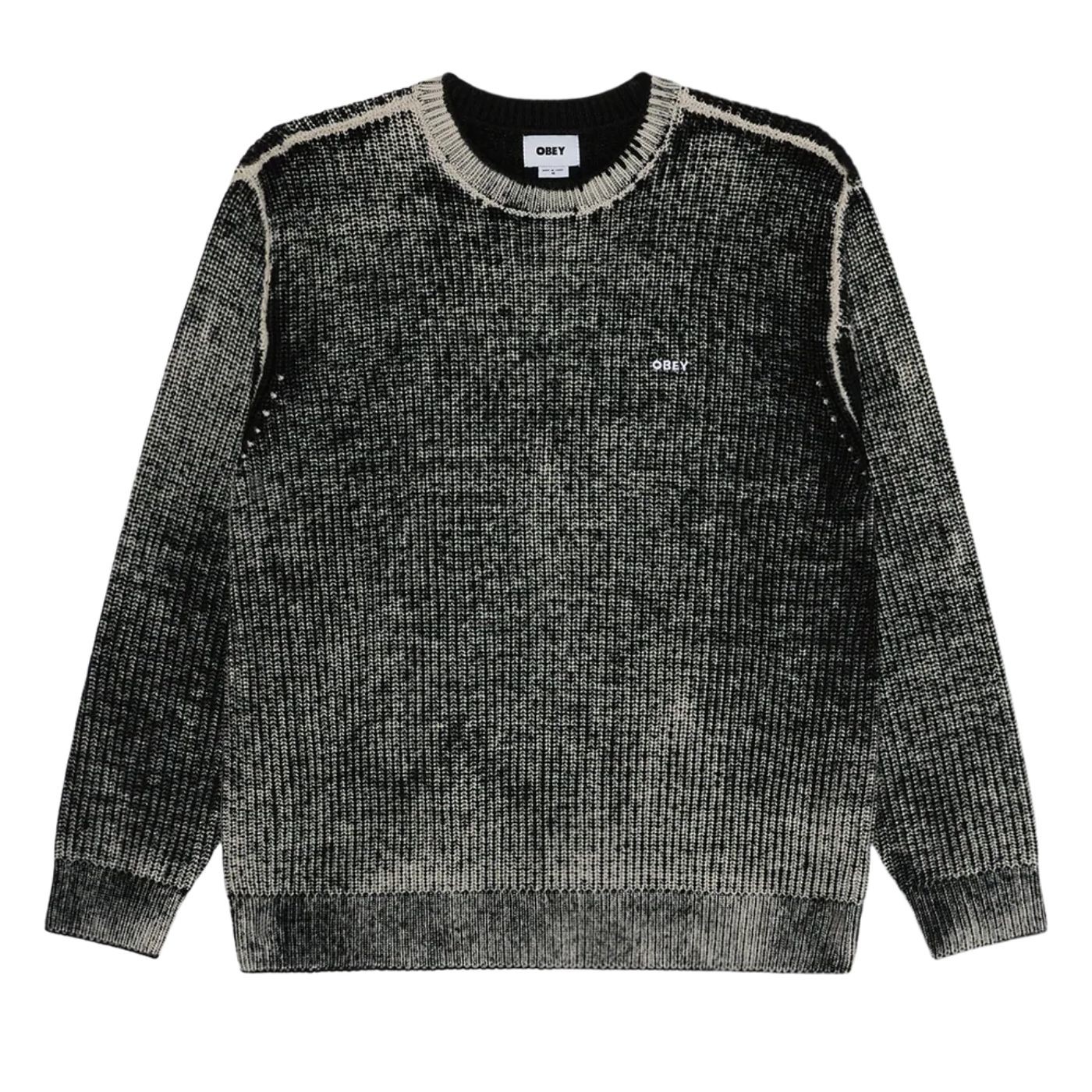 Jersey Obey Spray Effect Sweater Dark Black Multi 151000109-DKB Jerseys Obey 