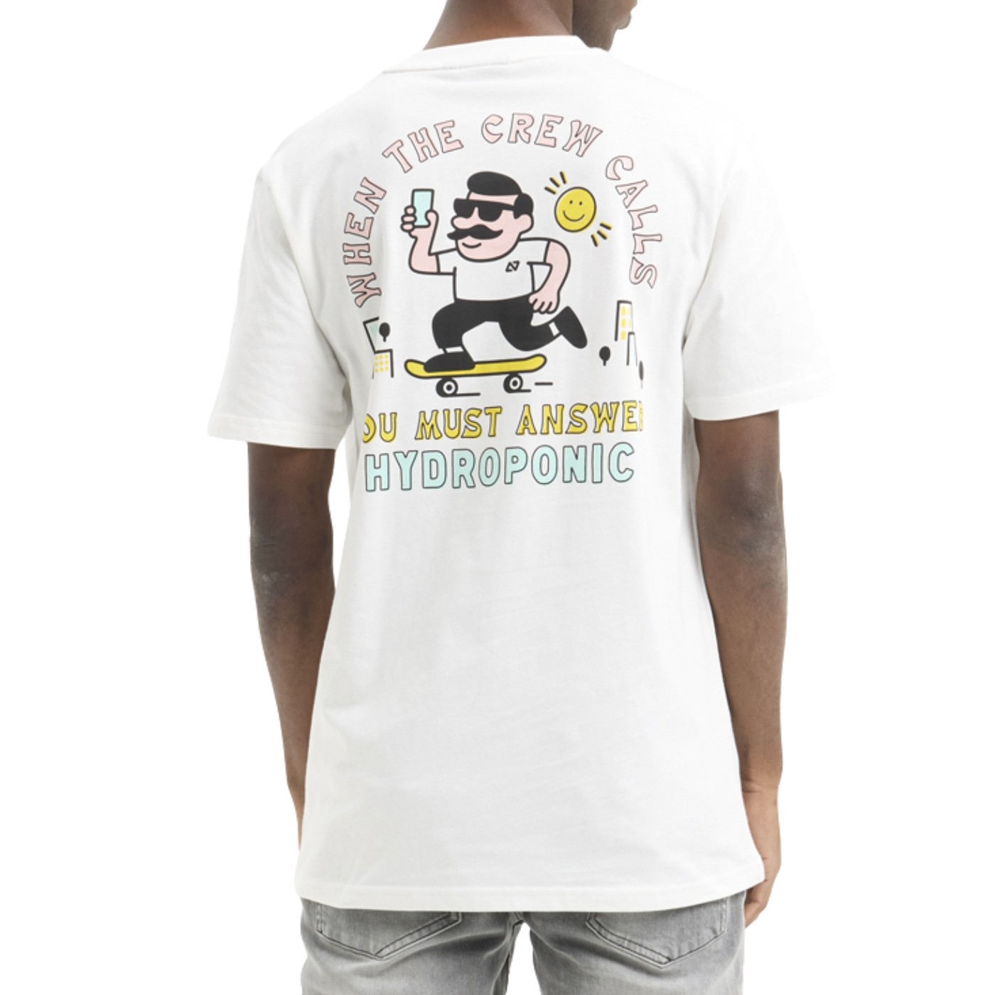 Camiseta Hydroponic Call Ss 01 White 26504-01 Tshirts Hydroponic