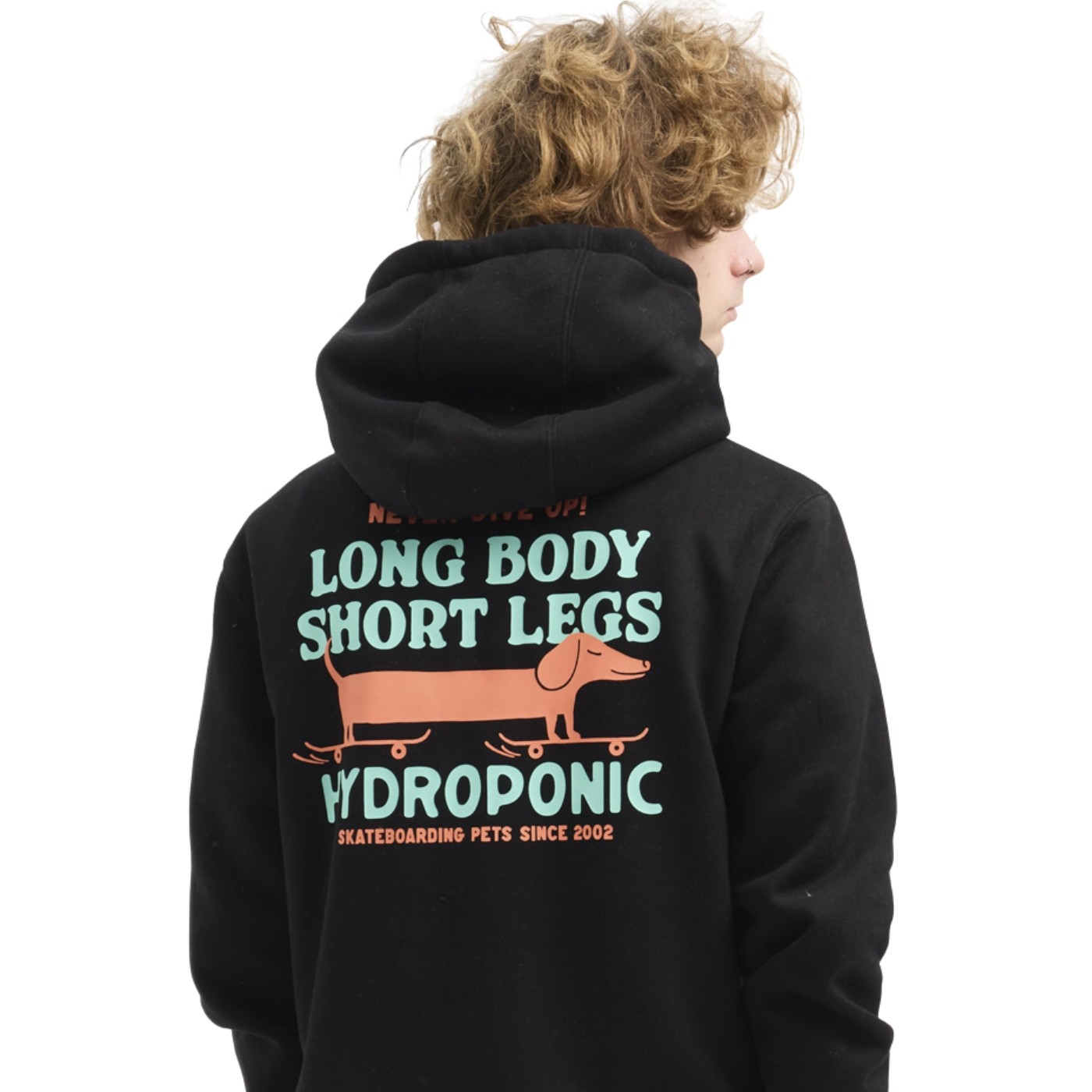 Sudadera con capucha Hydroponic Dachshund Hd 01 Black 26564-01 Sudaderas Hydroponic