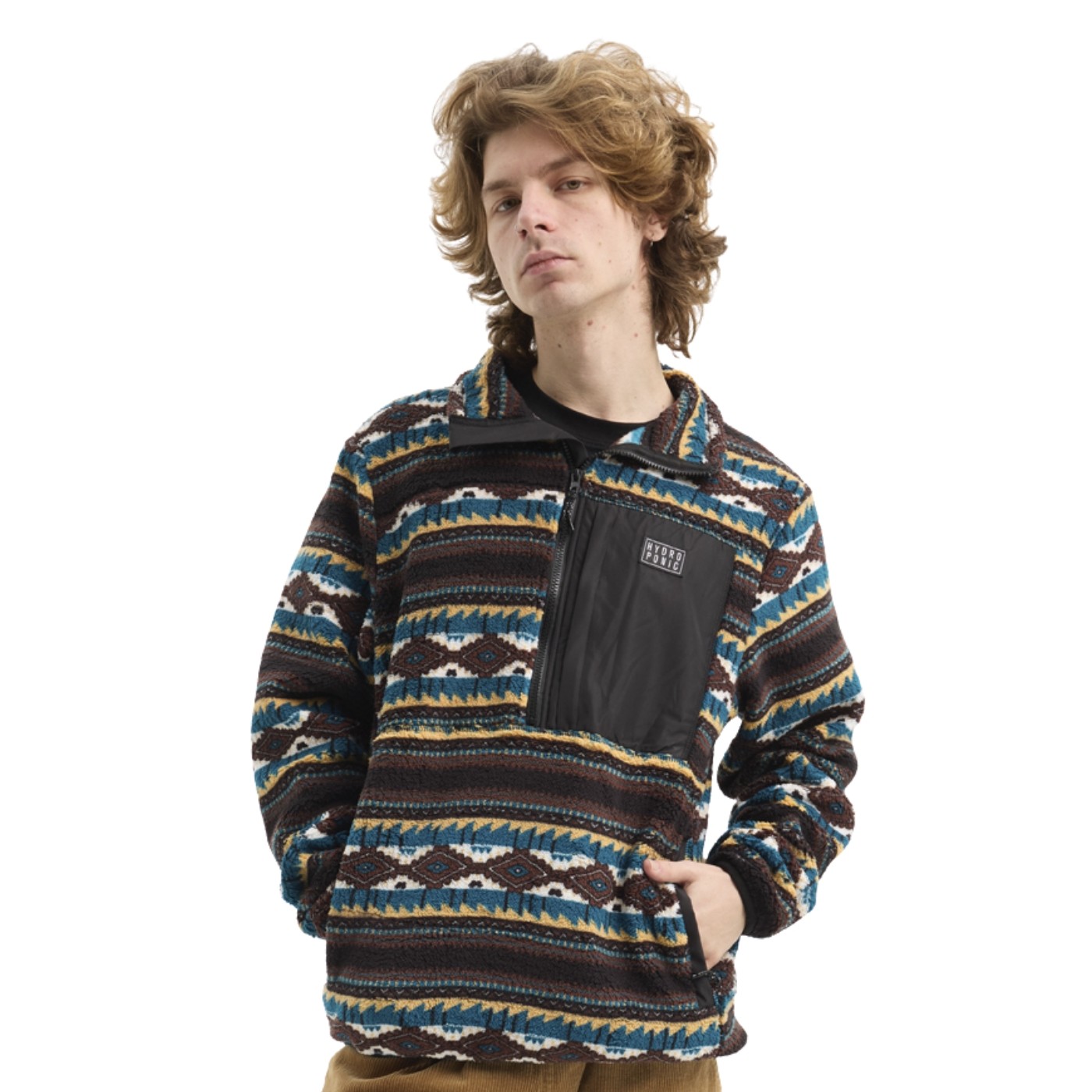 Sudadera Hydroponic Rumble Pl 01 Brown Teal Navajo 26580-01 Sudaderas Hydroponic