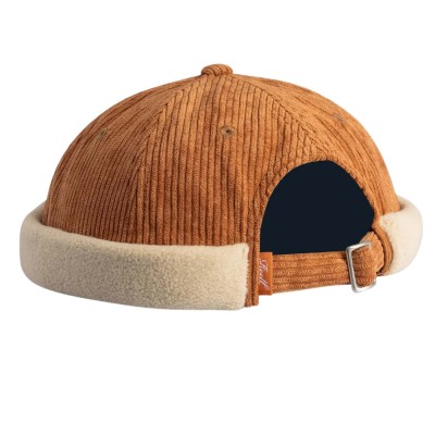 Gorra REELL Docker Cap Light Brown Cord - Sand Fleece DOCKER-CAP-LIGHT-BROWN-CORD-SAND-FLEECE Gorros REELL