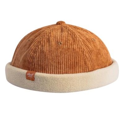 Gorra REELL Docker Cap Light Brown Cord - Sand Fleece DOCKER-CAP-LIGHT-BROWN-CORD-SAND-FLEECE Gorros REELL
