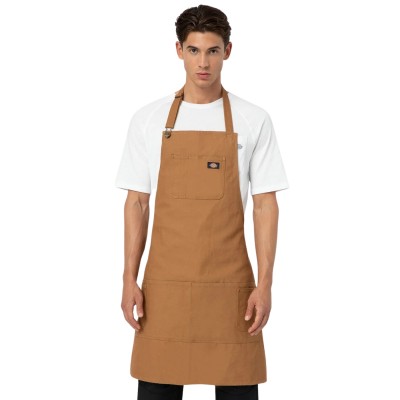 Delantal Dickies Dickies Bib Apron Brown Duck DK0A4XE8BD01 Overalls and jumpsuits Dickies