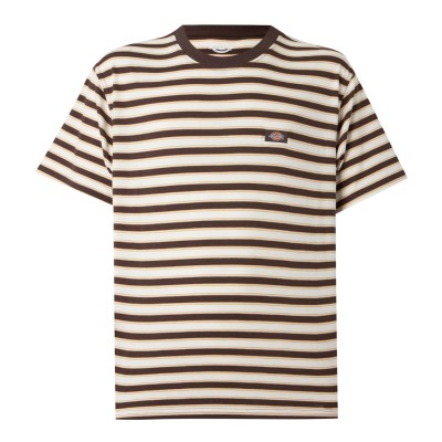 Camiseta Dickies Stripe Ss Tee Chocolate Brown DK0A8CD5CBX1 Tshirts Dickies