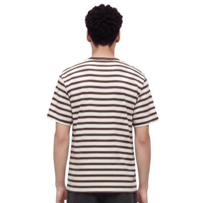 Camiseta Dickies Stripe Ss Tee Chocolate Brown DK0A8CD5CBX1 Tshirts Dickies