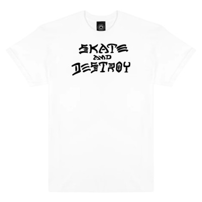Camiseta Thrasher Skate And Destroy Tee White TSTHRSKADE-WHI Camisetas Thrasher