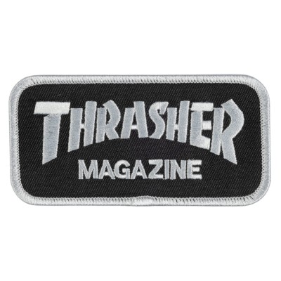Parches Thrasher Logo Patches Black ACTHRLOGPA-BLA Accessories Thrasher