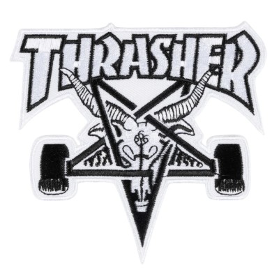 Parches Thrasher Skategoat Patches White ACTHRSKAPA-WHI Accessori Thrasher