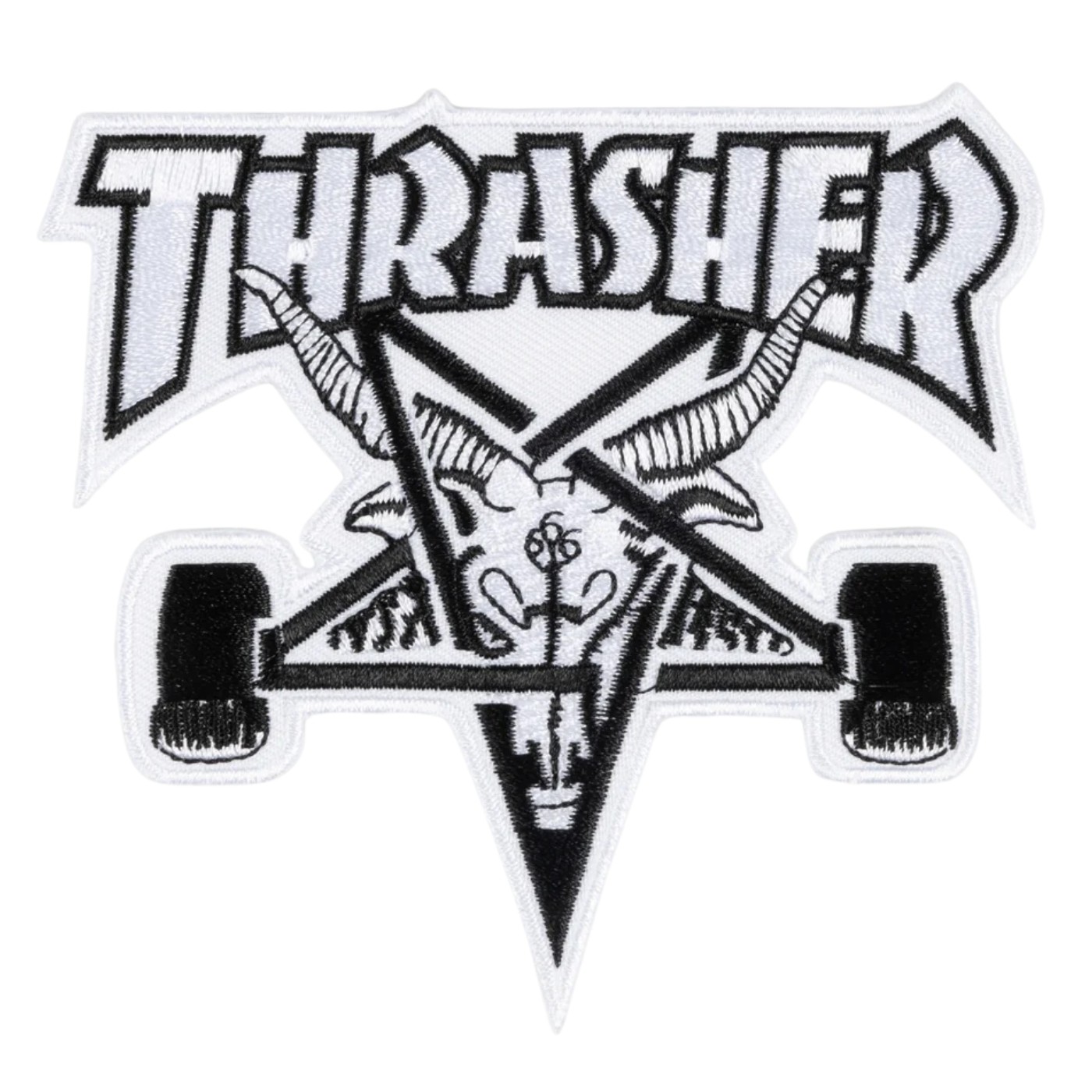 Parches Thrasher Skategoat Patches White ACTHRSKAPA-WHI Accessori Thrasher