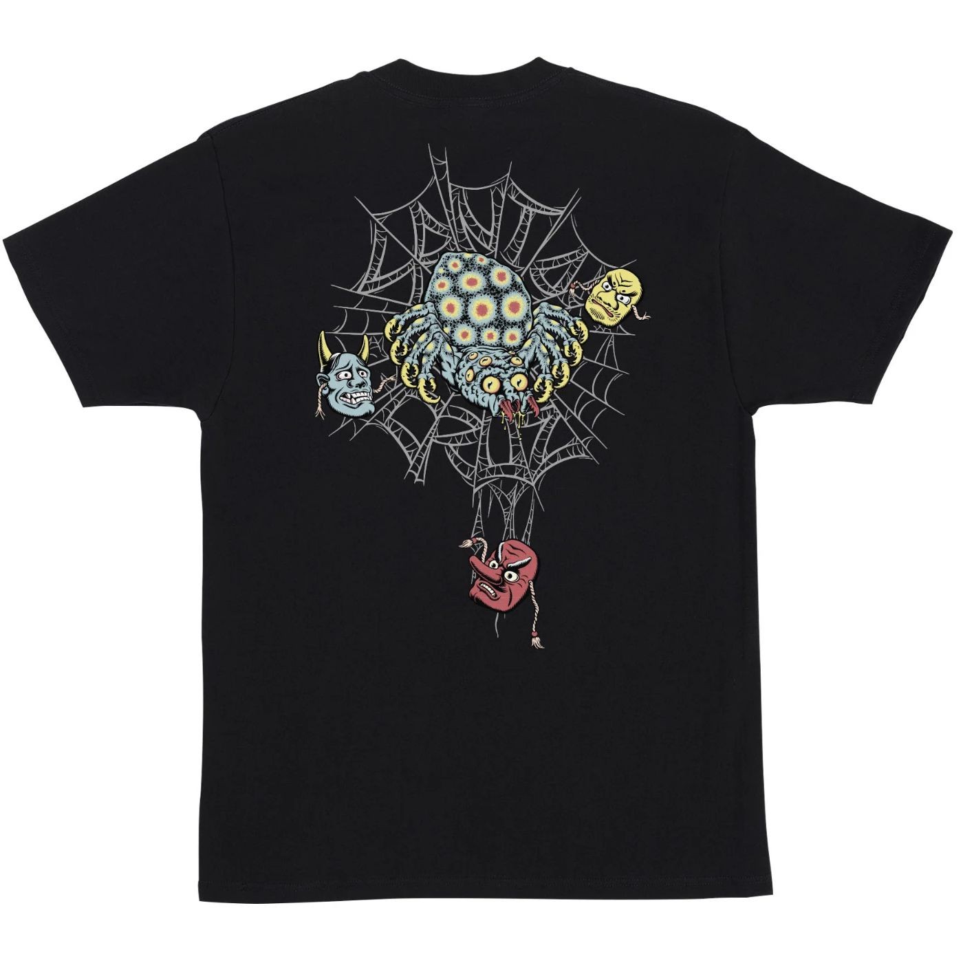 Camiseta Santa Cruz Dressen Spider T-Shirt Black SCA-TEE-14130 Camisetas Santa Cruz