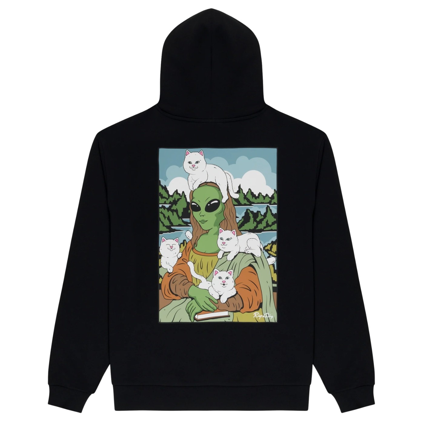 Sudadera con capucha RIPNDIP Here All Along Hoodie Black RNDFALL26122 Sudaderas RipNDip