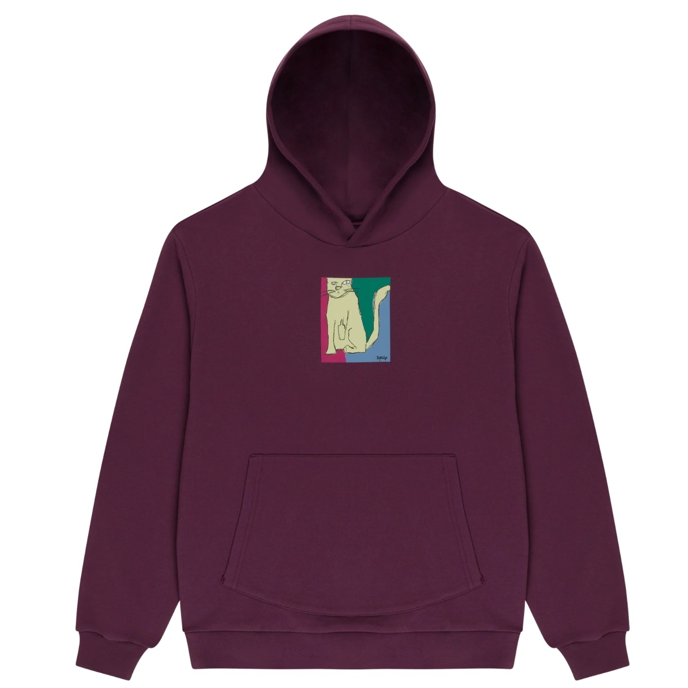 Sudadera con capucha RIPNDIP Nermhol Hoodie Dark Plum RNDFALL26121 Sudaderas RipNDip