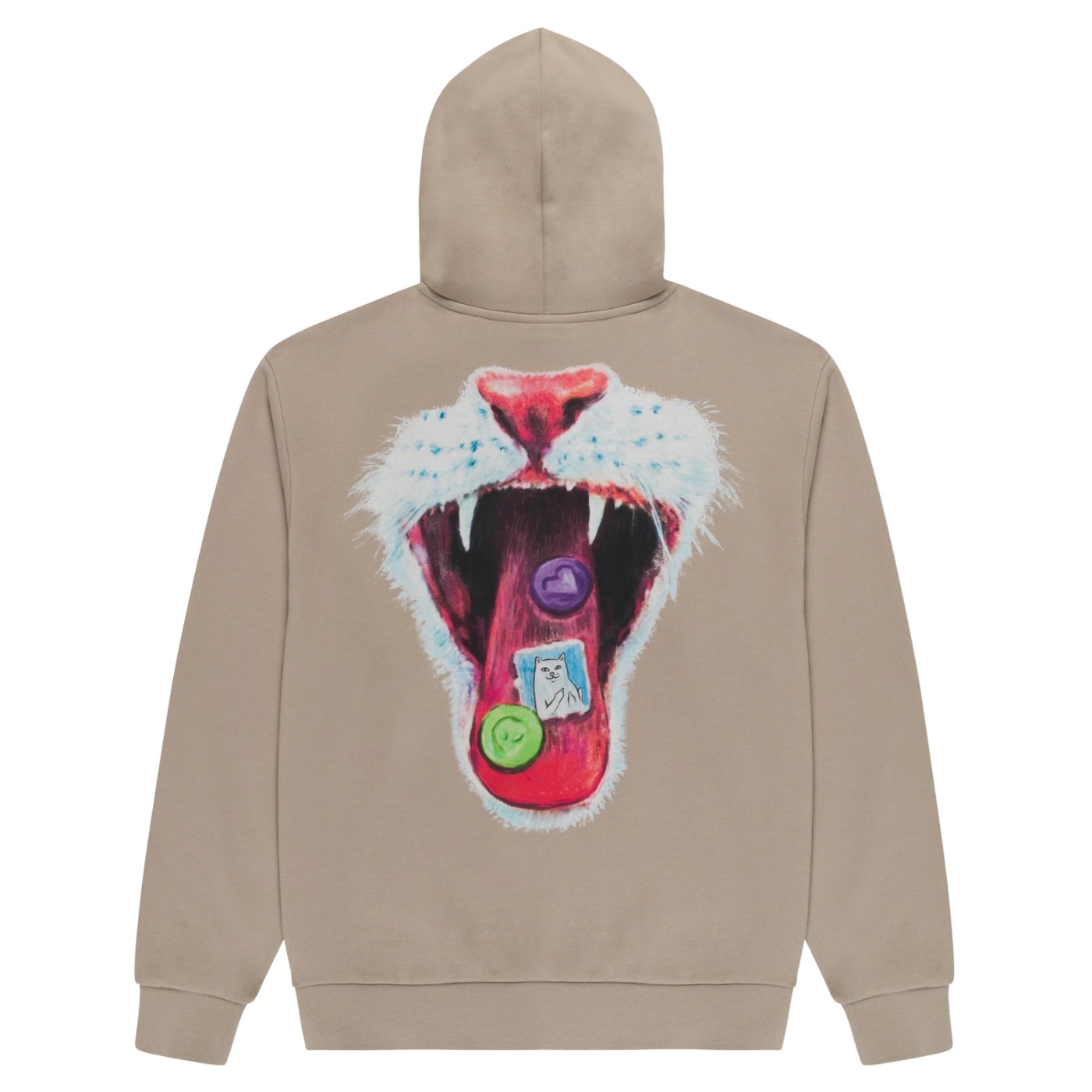 Sudadera con capucha RIPNDIP Vitamins Hoodie Sand RNDFALL26120 Sudaderas RipNDip