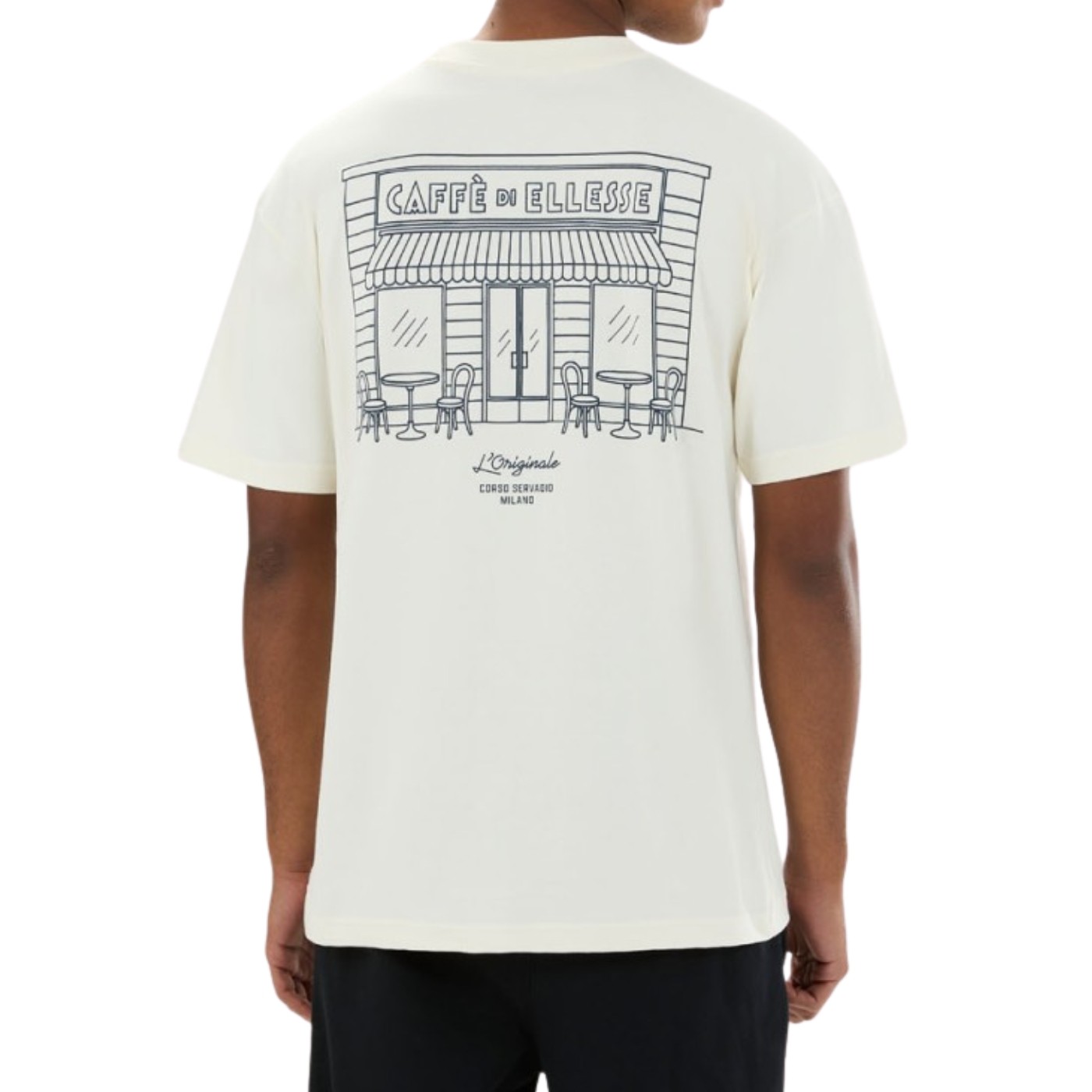 Camiseta Ellesse Deca Tee Ecru SHD24649-ECR Camisetas Ellesse