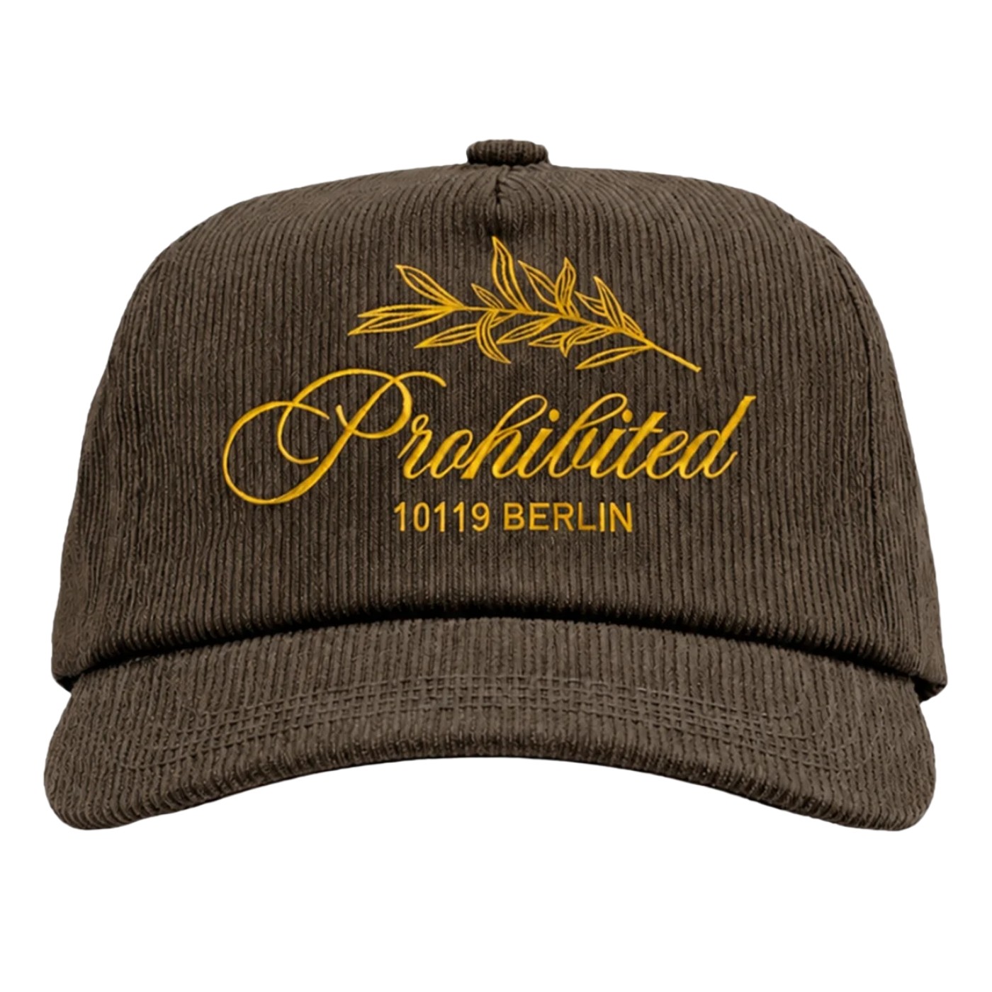 Gorra Prohibited Leaf Corduroy Cap Green 401 0195-581 Gorras PROHIBITED