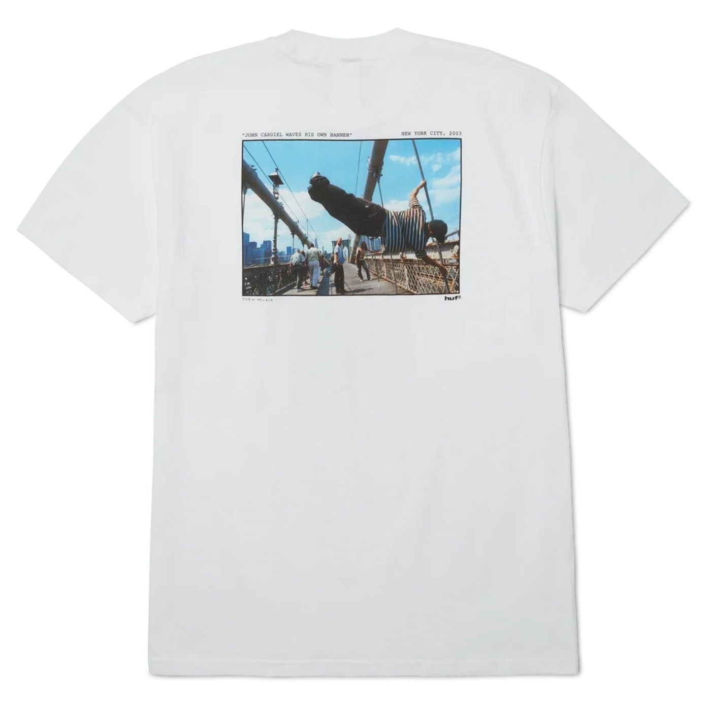 Camiseta HUF Taking The Leap Ss Tee White TS02792-WHITE Tshirts HUF