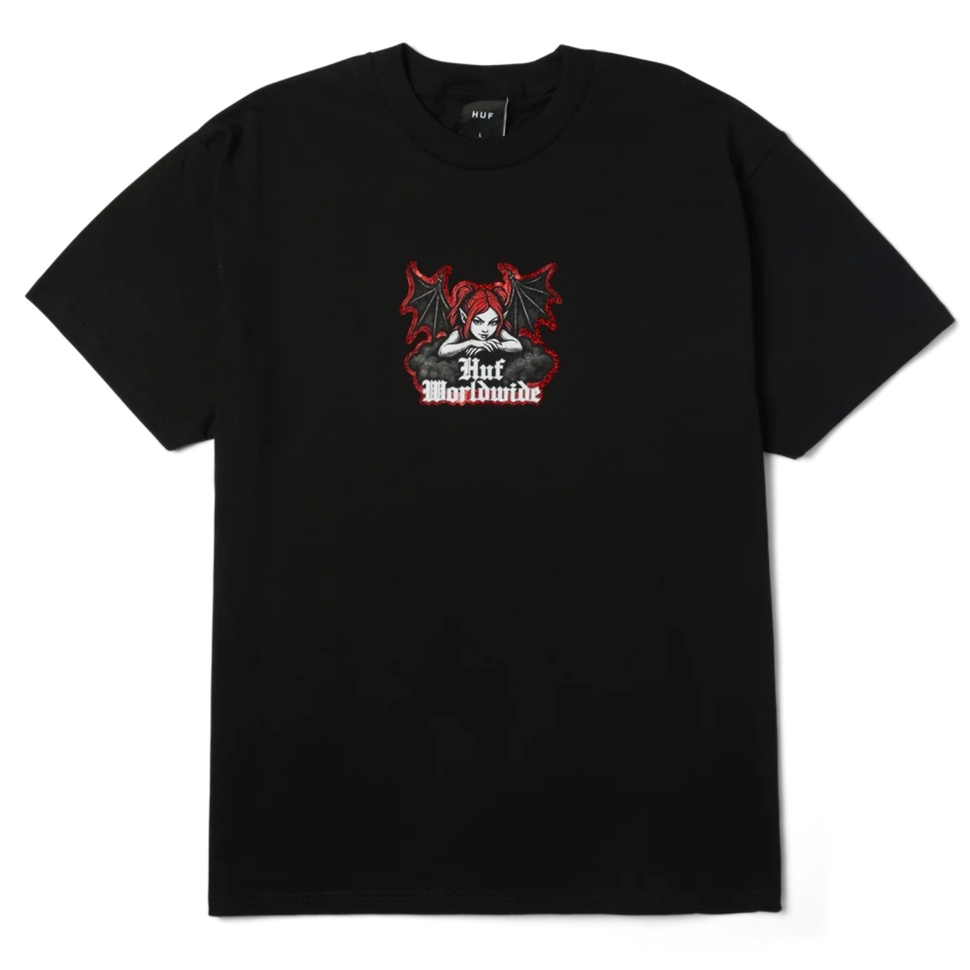Camiseta HUF Chaos Ss Tee Black TS02799-BLACK Camisetas HUF