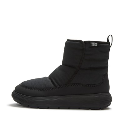 Botas Mujer FitFlop IQ-COMFF Water Resistant Nylon Boots Black FITFLOP-ABT-090 Zapatillas Fitflop