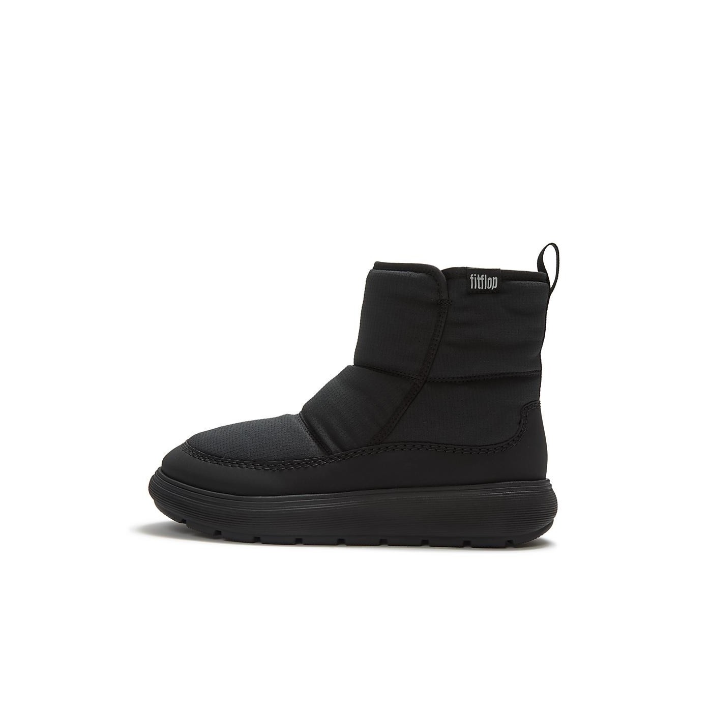 Botas Mujer FitFlop IQ-COMFF Water Resistant Nylon Boots Black FITFLOP-ABT-090 Zapatillas Fitflop