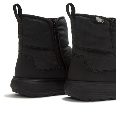 Botas Mujer FitFlop IQ-COMFF Water Resistant Nylon Boots Black FITFLOP-ABT-090 Zapatillas Fitflop