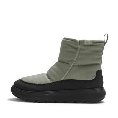 Botas Mujer FitFlop IQ-COMFF Water Resistant Nylon Boots Grey Sage FITFLOP-ABT-E33 Zapatillas Fitflop