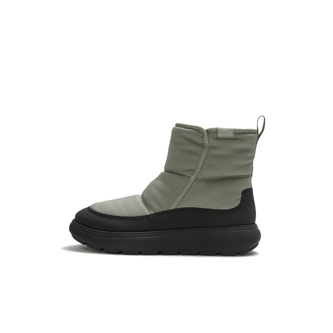 Botas Mujer FitFlop IQ-COMFF Water Resistant Nylon Boots Grey Sage FITFLOP-ABT-E33 Zapatillas Fitflop