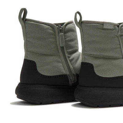 Botas Mujer FitFlop IQ-COMFF Water Resistant Nylon Boots Grey Sage FITFLOP-ABT-E33 Zapatillas Fitflop