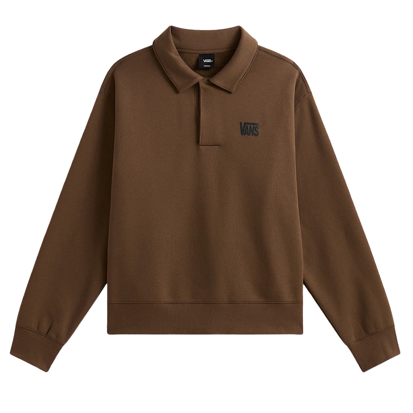 Sudader cuello polo Vans Polo Fleece Pullover Vintage Cocoa VN000XHDFST1 Polos Vans