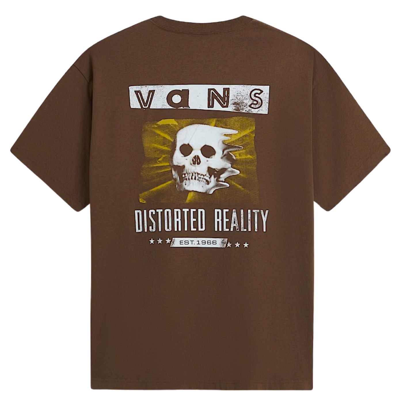Camiseta Vans Distorted Reality Ss Tee Vintage Cocoa VN0010FQFST1 Camisetas Vans