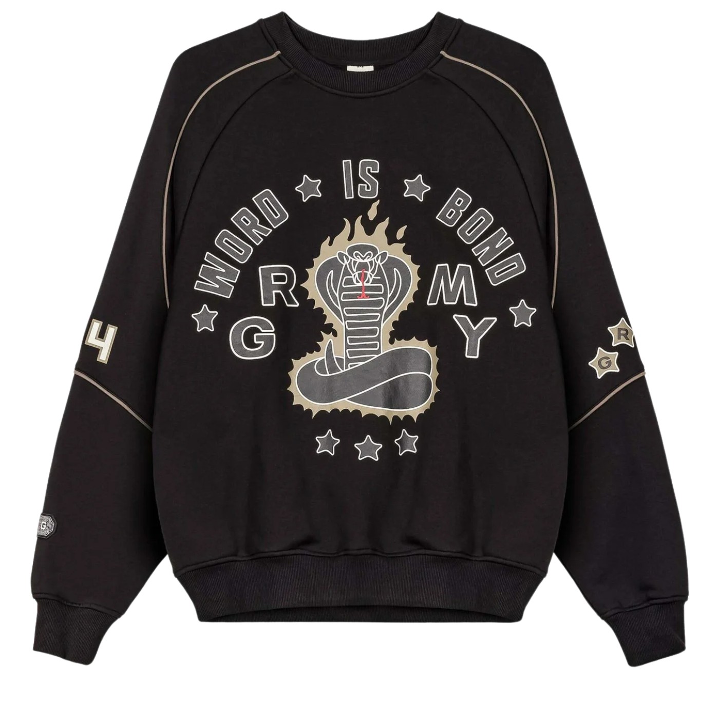 Sudadera cuello redondo Grimey Sho Nuff Crewneck Black GSW679-BLK Sudaderas Grimey