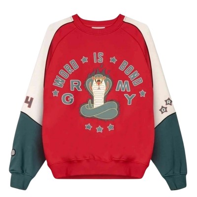 Sudadera cuello redondo Grimey Sho Nuff Crewneck Red GSW679-RED Sudaderas Grimey